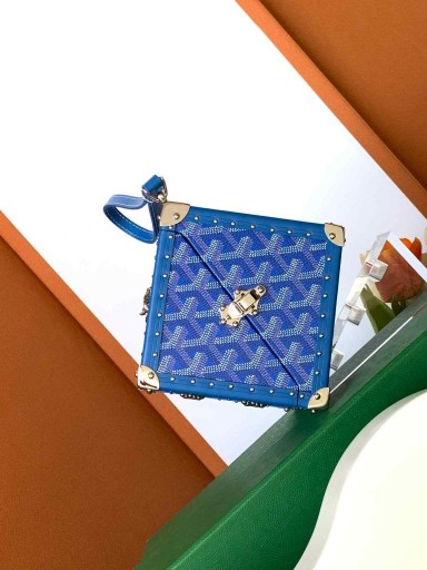 Goyard Dé Trunk Bag Sky Blue