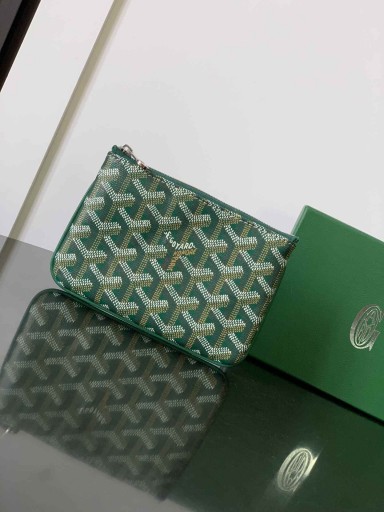 Goyard Sénat Mini Pouch Green