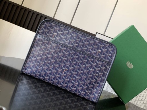 Goyard Jouvence GM Toiletry Bag Navy Blue
