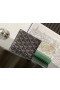 Goyard Card Wallet Black & Tan