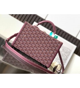 Goyard Grand Hôtel Trunk Bag Burgundy