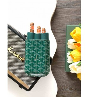 Goyard Churchill 3 Cigar Case Green