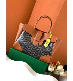 Goyard Saigon Tote Bag Black & Tan