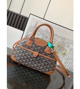 Goyard Vintage Bowling Bag Black & Tan