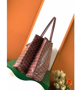 Goyard Goyardine Isabelle Tote Bag Burgundy