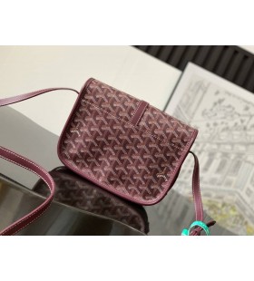 Goyard Belvedere PM Bag Burgundy