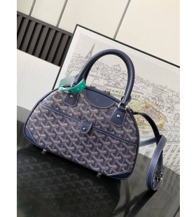 Goyard Vintage Bowling Bag Navy Blue