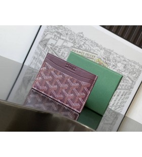 Goyard Saint-Sulpice Card Wallet Burgundy