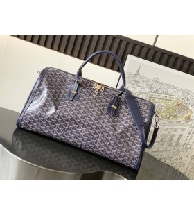 Goyard Croisiere 50 Duffle Bag Navy Blue