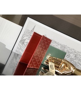 Goyard Grenelle Passport Cover Red