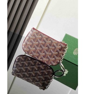 Goyard Senat Nano Key Pouch Burgundy