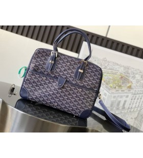 Goyard Ambassade PM Document Case Navy Blue
