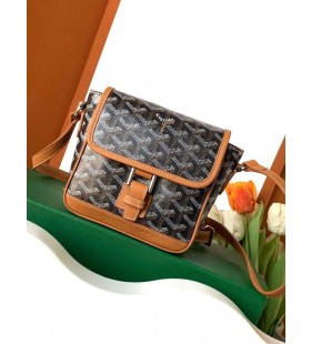 Goyard Grand Bleu PM Bag Black & Tan