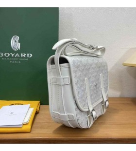 Goyard Belvedere Messenger Goyardine PM White