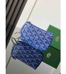 Goyard Senat Nano Key Pouch Sky Blue