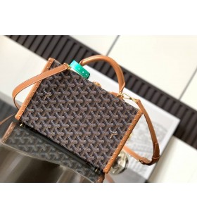 Goyard Grand Hôtel Trunk Bag Black & Tan