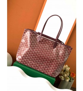Goyard Goyardine Isabelle Tote Bag Burgundy