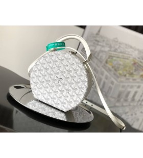 Goyard The Alto Hatbox Trunk Bag White