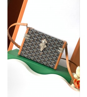 Goyard Cassette Trunk Bag Black & Tan