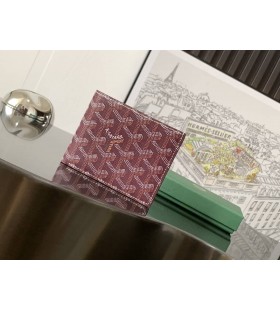 Goyard Card Wallet Burgundy