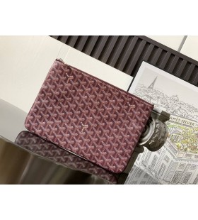 Goyard Sénat MM Pouch Burgundy