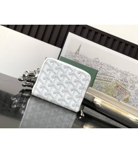 Goyard Matignon Mini Wallet White