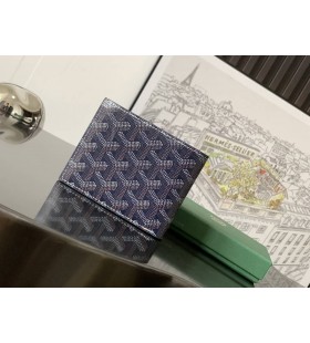 Goyard Card Wallet Navy Blue