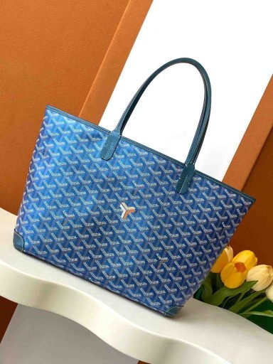 Goyard Artois PM Goyardine Saco Azul Perolado