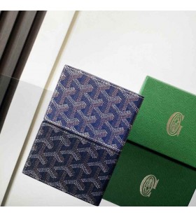 Goyard Insert Victoire Card Wallet Navy Blue