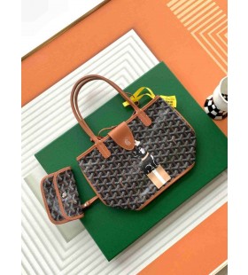 Goyard Anjou Mini Bag Black & Tan Francia Bulldog