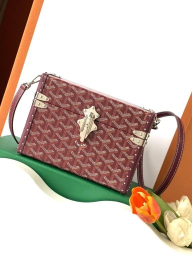 Goyard Caiséad Trunk Mála Burgúine
