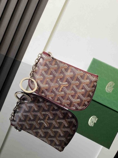 Goyard Senat Nano Eochair Pouch Burgúine