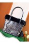 Goyard Coinín Fur Mini Mála Tote Navy Blue