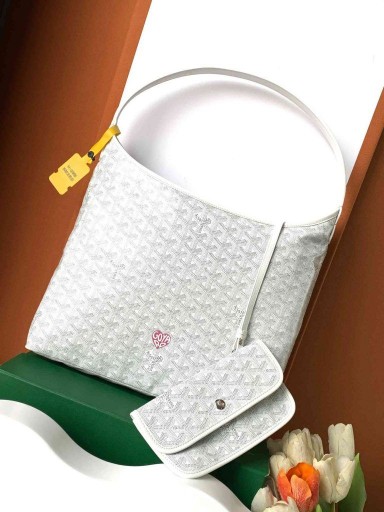 Goyard Bohème Borsa Hobo Cuore Bianco