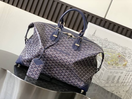 Goyard Duffle Borsa Bowling 55 Blu Navy