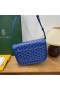 Goyard Belvedere Messenger Goyardine PM Bag Cielo Blu