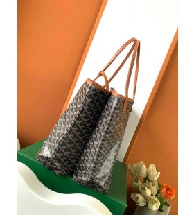Goyard Goyardine Isabelle Tote Bag Black & Tan