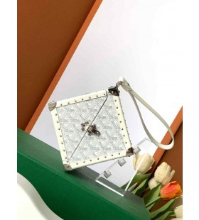 Goyard Dé Trunk Bag Bianco