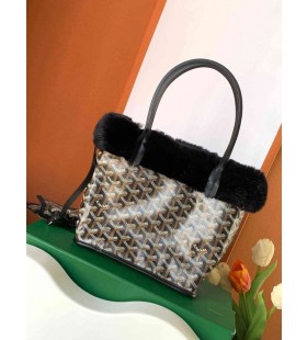 Goyard Pelliccia Di Coniglio Mini Tote Bag Nero