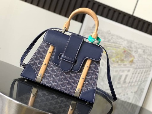 Goyard Saïgon PMバッグネイビーブルー
