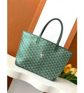 Goyard Artois PM Goyardine袋"真珠光沢の緑