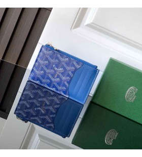 Goyardバーボンスポンスファーカードホルダーにスカイブルー