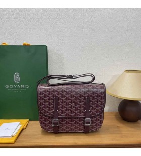 Goyardベルヴェデーレメッセンジャー Goyardine MMバッグ-ブルゴーニュ