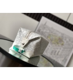 Goyardボーリング25トイレタリーバッグ白