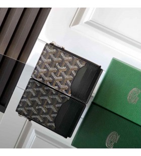 Goyardバーボンスポンスファーカードホルダー黒