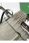 Goyard Saïgon PM Veske Krokodille Skinn Brodert Grå