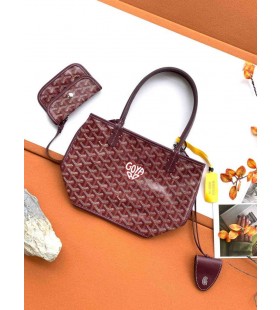 Goyard Anjou Mini Veske Hjertet Burgunder