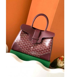 Goyard Saigon Tote Bag Mørkerød