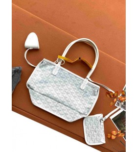 Mini-torba Goyard Anjou W kształcie Serca Biały