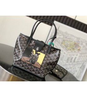 Goyard Anjou Mini Bag French Bulldog Black